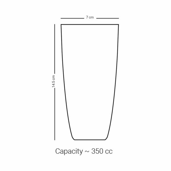 طقم 6 أكواب ديملاج أصالة 350 ملي لتر ذهبي وأخضر