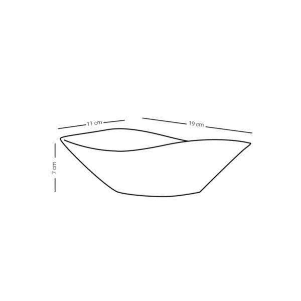 طقم زبادي ثلث قطعتين زخارف محفورة