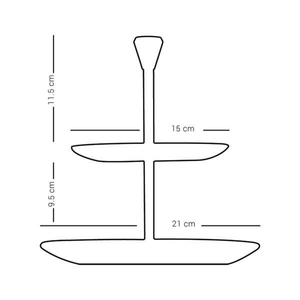 حامل كيك وحلويات دريس سرور  ذهبي