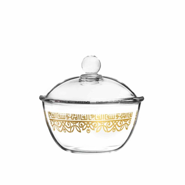 طقم سكرية شفا مذهب 4  قطع