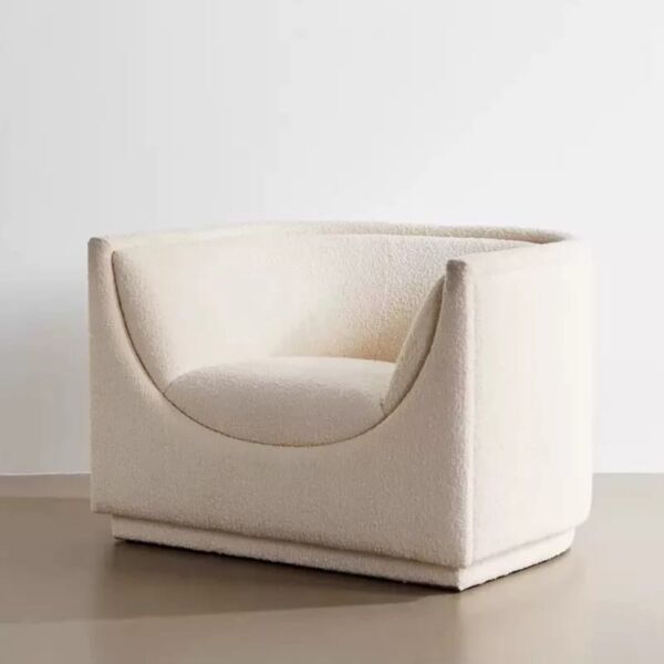 كنبة مفردة بوسطن - ابيض كريمي