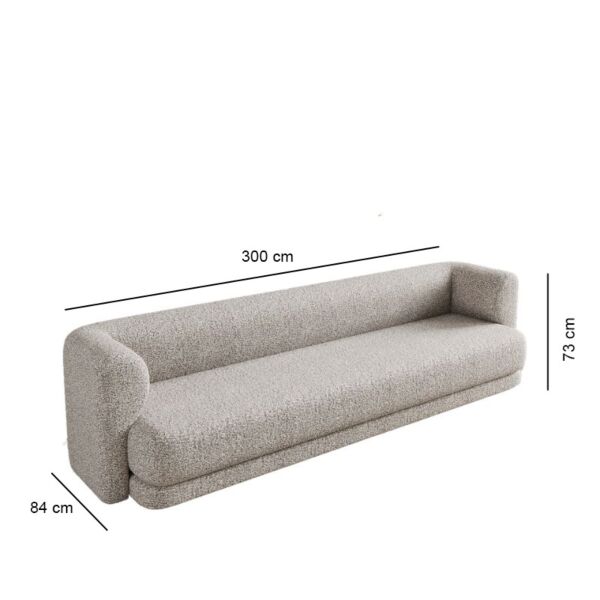 كنبة رباعية سينترو - رمادي