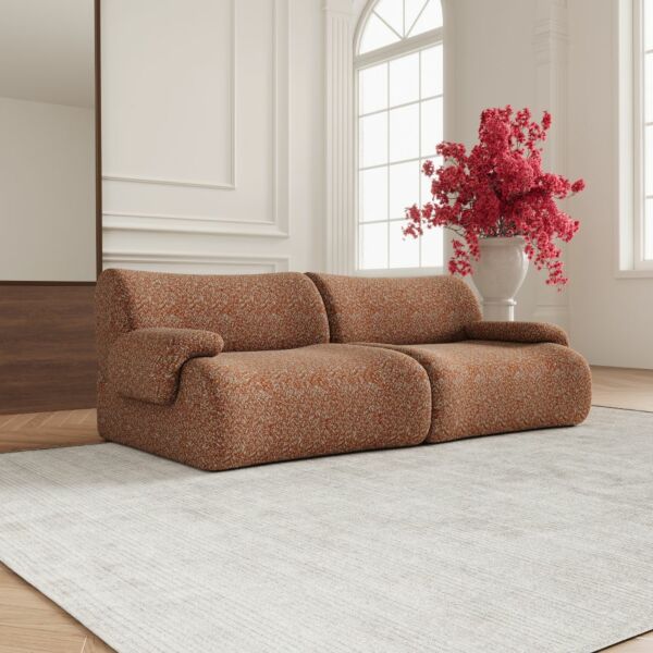 كنبة رباعية سيدار - برتقالي