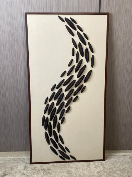 لوحة جدارية فنية مريان 100x200 سم - برواز اسود