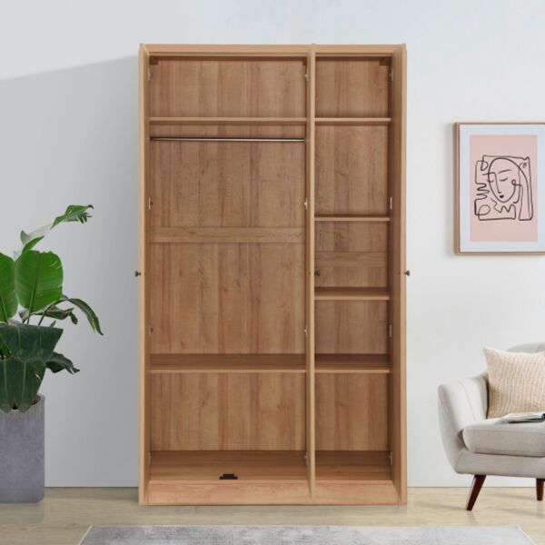 طقم غرفة نوم كوين 6 قطع وينتر- 150x200 - بني