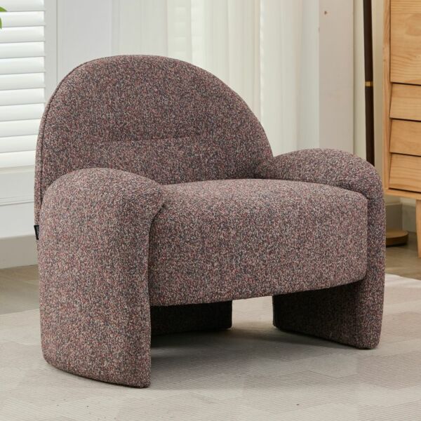 كرسي مفرد شايني - بني ومتعدد الالوان