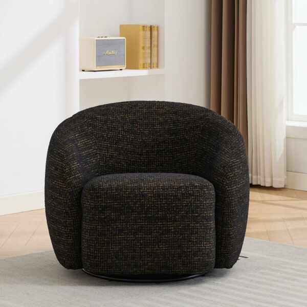 كرسي دوار ريمون - أسود واصفر