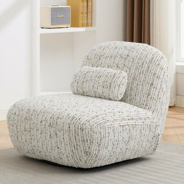 كرسي دوار ريكو - أبيض ومتعدد الالوان