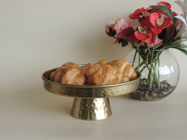 وعاء تقديم بقاعدة مرتفعة يرونا مقاس وسط-ذهبي