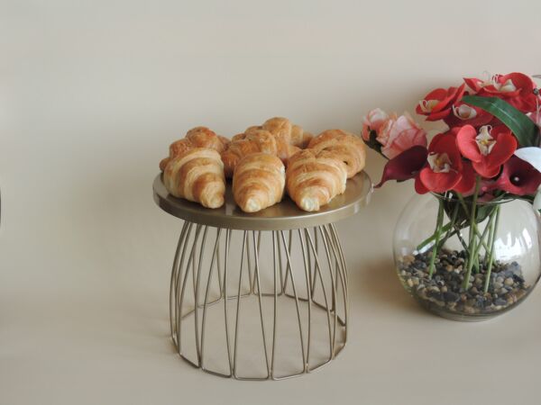 طبق تقديم بقاعدة سكيرت اليجانس - ذهبي