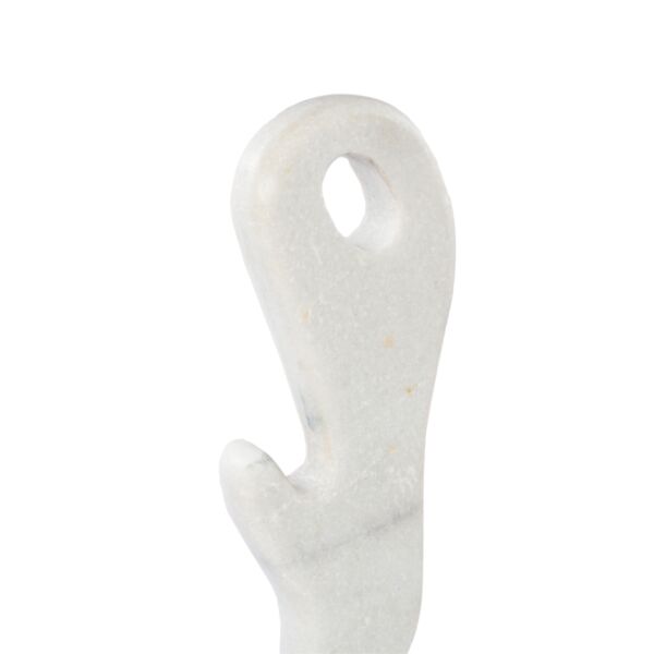 تحفة ديكور رخامية ايبيك - ابيض رمادي ورمادي غامق