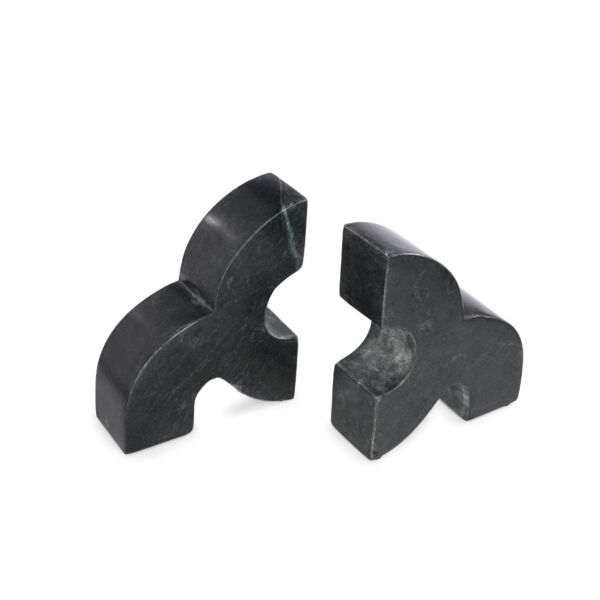 تحفة حاجز كتب رخامي مميزة - اخضر غامق