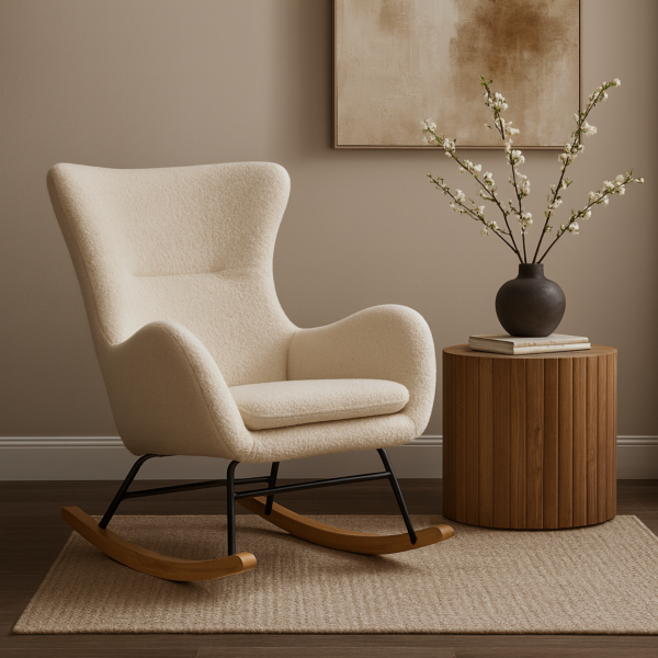 كرسي هزاز روزالينا - كريمي