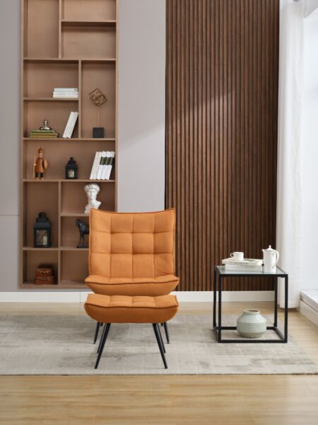 كرسي استرخاء انستازيا مع مسند أقدام - جملي