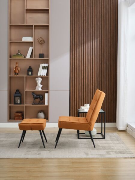 كرسي استرخاء انستازيا مع مسند أقدام - جملي