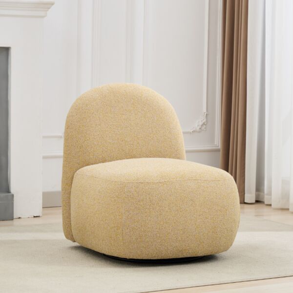 كرسي دوار اندرو - اصفر فاتح