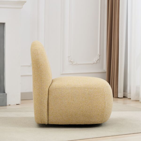 كرسي دوار اندرو - اصفر فاتح