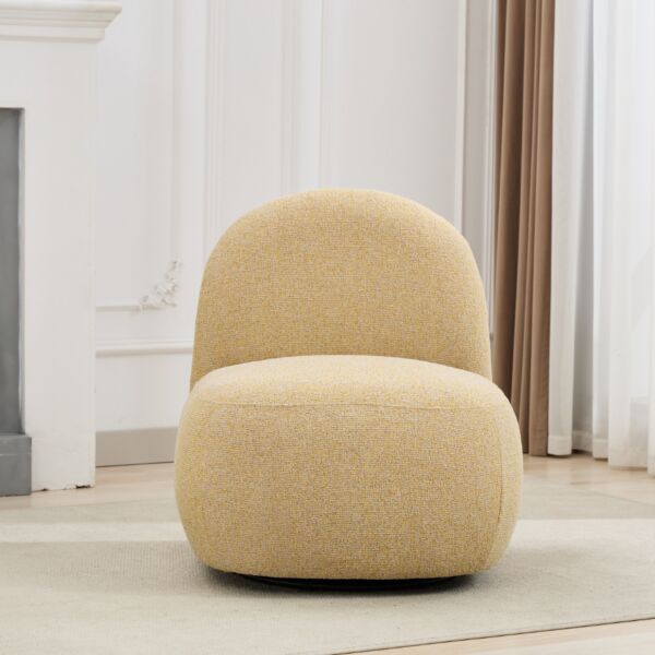 كرسي دوار اندرو - اصفر فاتح