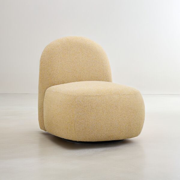 كرسي دوار اندرو - اصفر فاتح