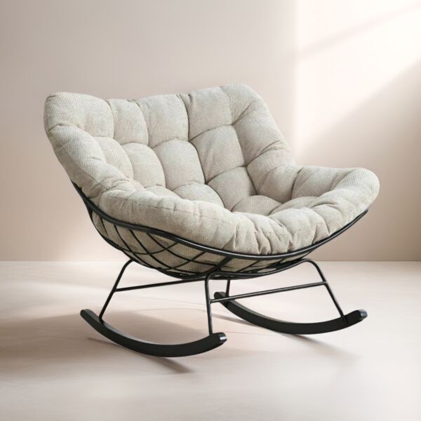 كرسي استرخاء كوتون كلاود - بيج واسود