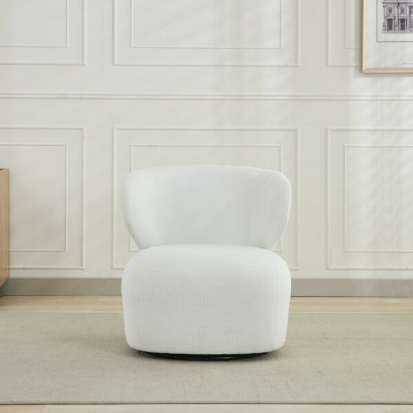 كرسي دوار ريبيل - ابيض واسود