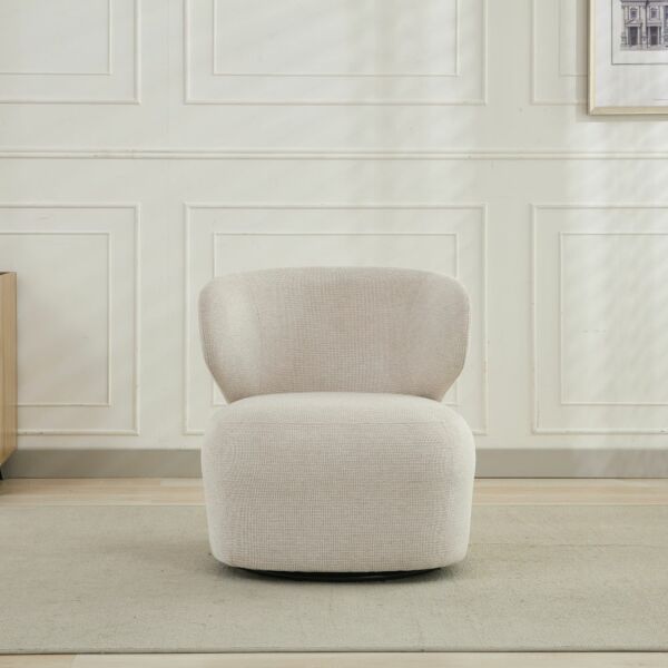 كرسي دوار ريبيل - بيج واسود