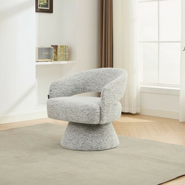 كرسي دوار مارت - رمادي واسود