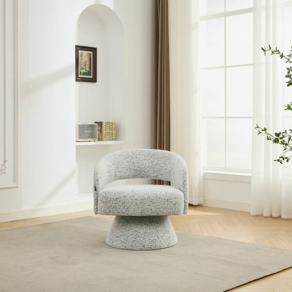 كرسي دوار مارت - رمادي واسود