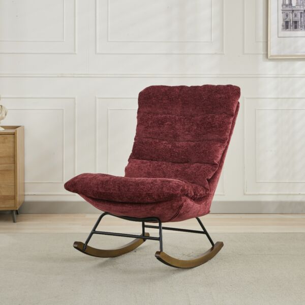 كرسي استرخاء هزاز مدونا - احمر