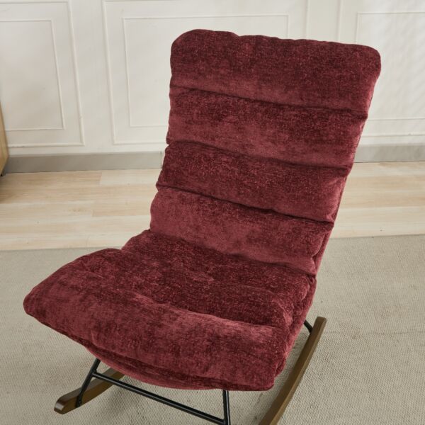 كرسي استرخاء هزاز مدونا - احمر