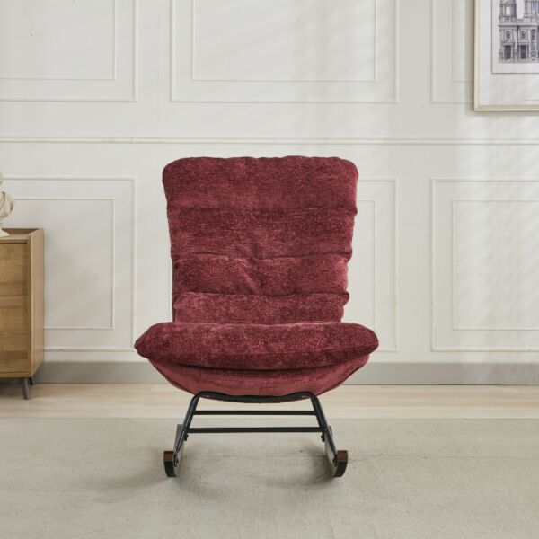 كرسي استرخاء هزاز مدونا - احمر