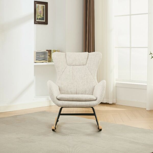 كرسي استرخاء هزاز ميلا - بيج