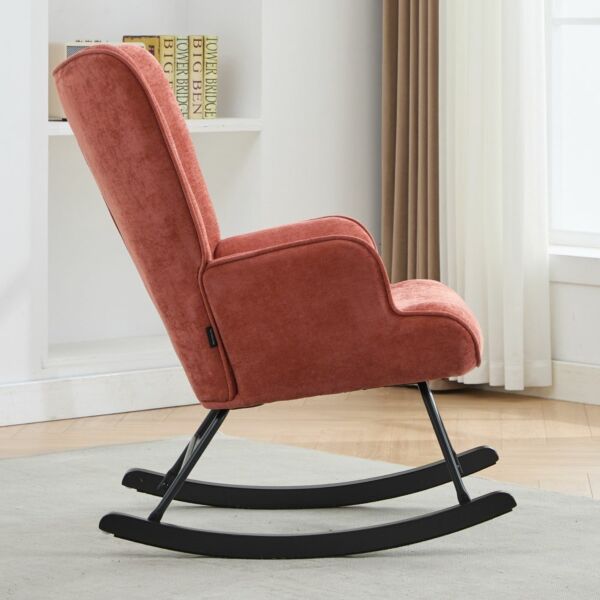 كرسي استرخاء هزاز ريناي - برتقالي واسود