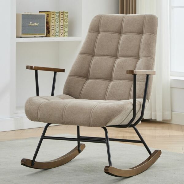 كرسي هزاز اوليفيا - بيج وبني