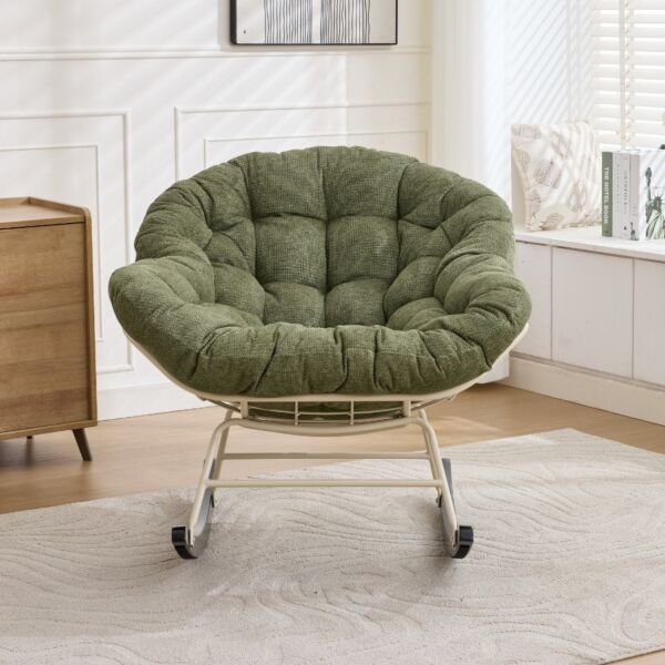 كرسي استرخاء هزاز كوتون كلاود - اخضر