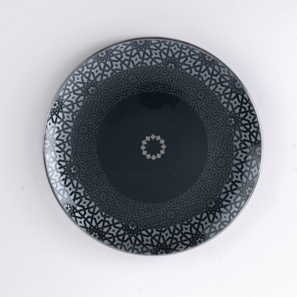 طقم تقديم الكيك من أثير - أزرق وفضي