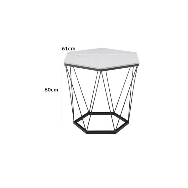 طاولة قهوة سطح سيراميك كوفينا - ابيض