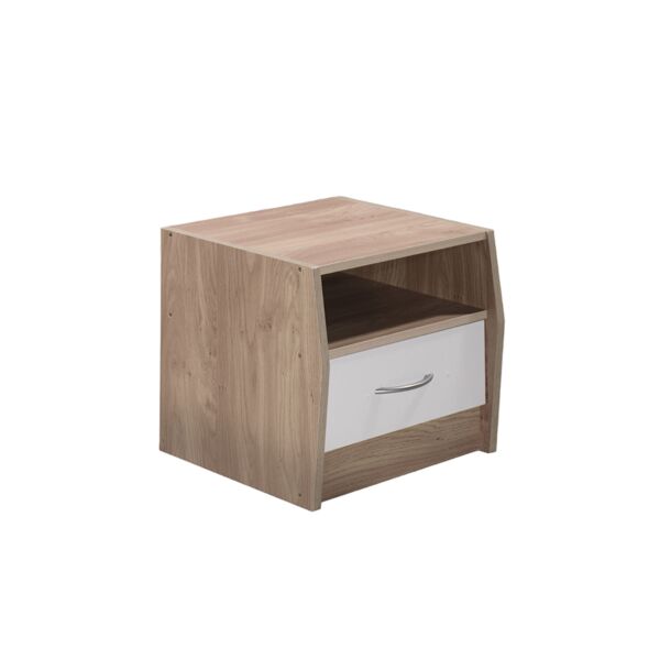 كومودينو مودرن ميشا لون خشبي رف مع درج خشب ماليزي