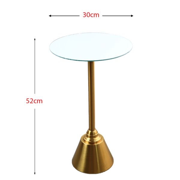 طاولة جانبية صغيرة راوند - ذهبي