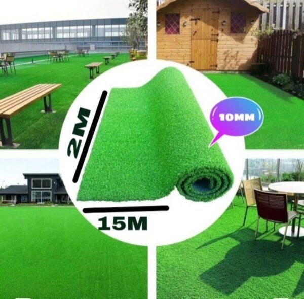 عشب صناعي أخضر رول مقاس  2 15 م تخانة 1 سم