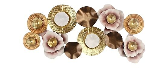 لوحة ديكور جدارية هوريزانغ حديد ثلاثية الأبعاد متعددة الألوان