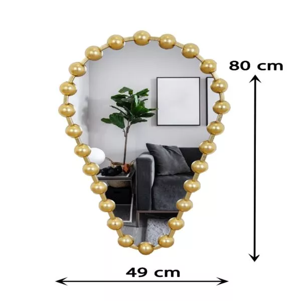 مرآة حائط بولارين  -  ذهبي