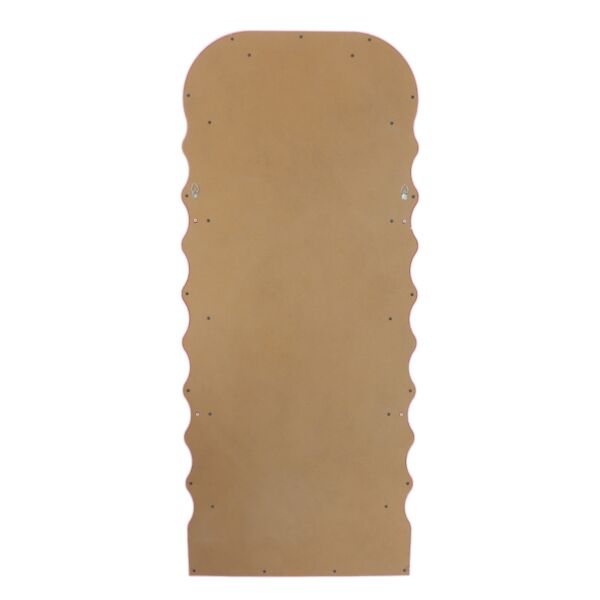 مرآة جدارية مستطيلة مموجة 110 سم وردي