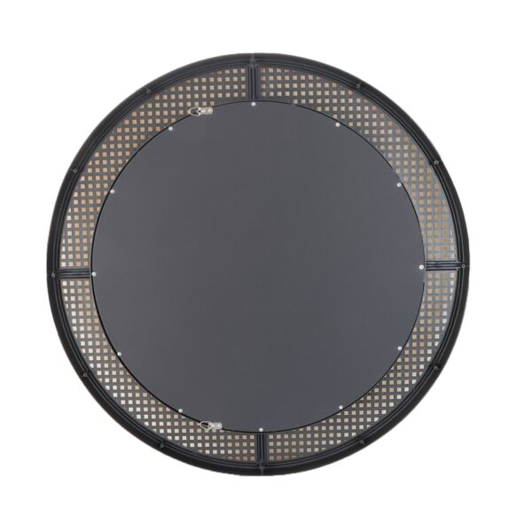 مرآة جدارية دائرية 76 سم - ذهبي