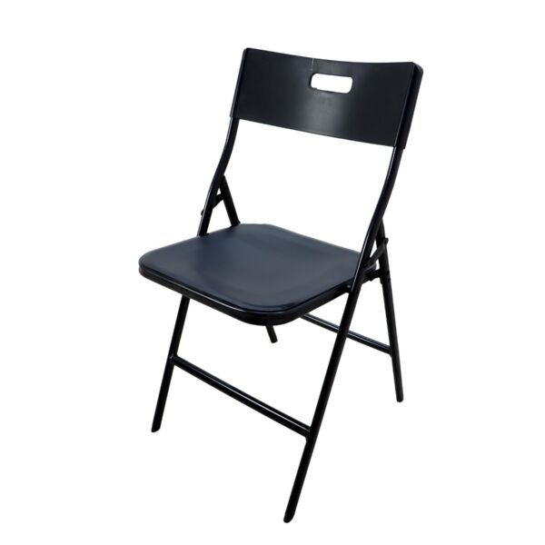 كرسي فايبر قابل للطي 46x79 - أسود