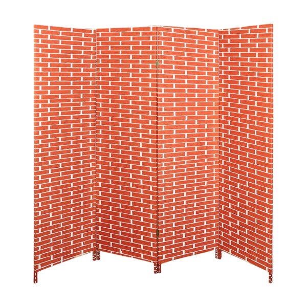 فاصل غرف بارتشن قابل للطي روما - احمر وابيض