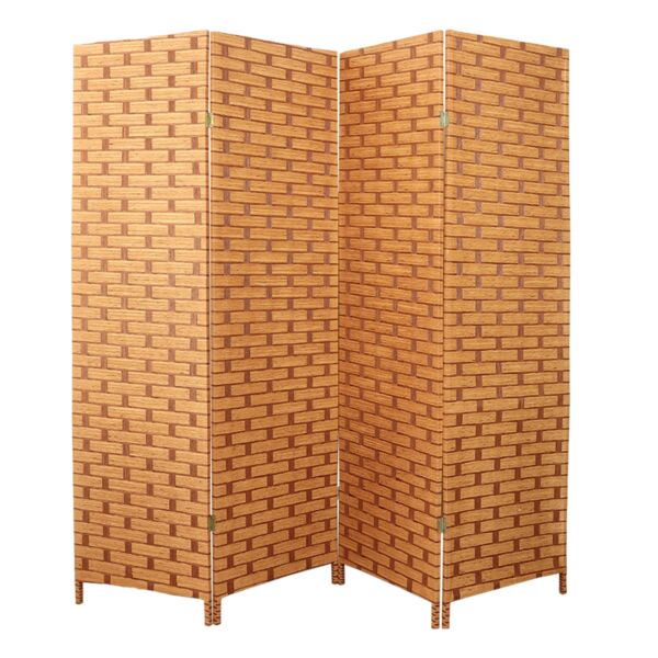 فاصل غرف بارتشن قابل للطي لندن - بيج وبني