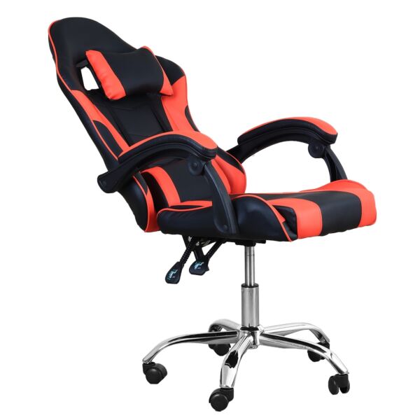 كرسي ألعاب ريدي قابل للتعديل - اسود واحمر