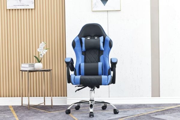 كرسي ألعاب اوشن قابل للتعديل - اسود وازرق