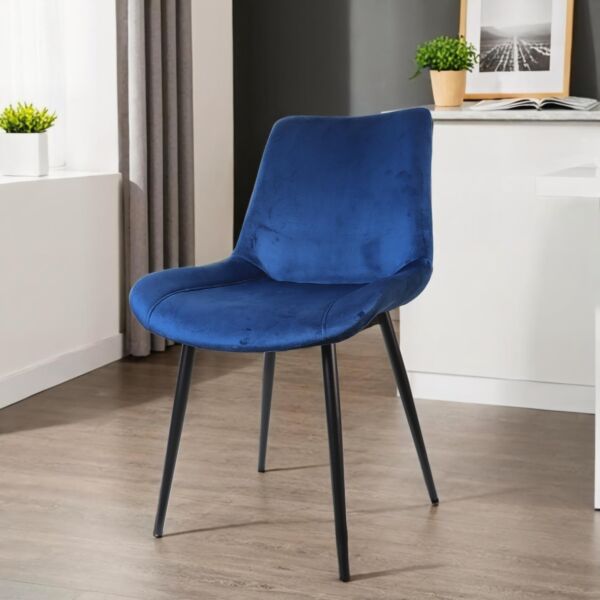 كرسي طعام مارك - ازرق